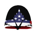 American Cannabis Leaf Flag Print Beanie