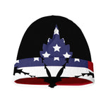 American Cannabis Leaf Flag Print Beanie