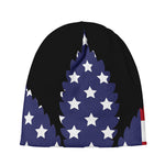 American Cannabis Leaf Flag Print Beanie