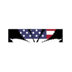 American Cannabis Leaf Flag Print Bed Runner