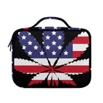 American Cannabis Leaf Flag Print Briefcase Bible Bag