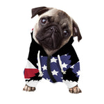American Cannabis Leaf Flag Print Dog Zip Up Hoodie