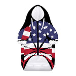 American Cannabis Leaf Flag Print Dog Zip Up Hoodie