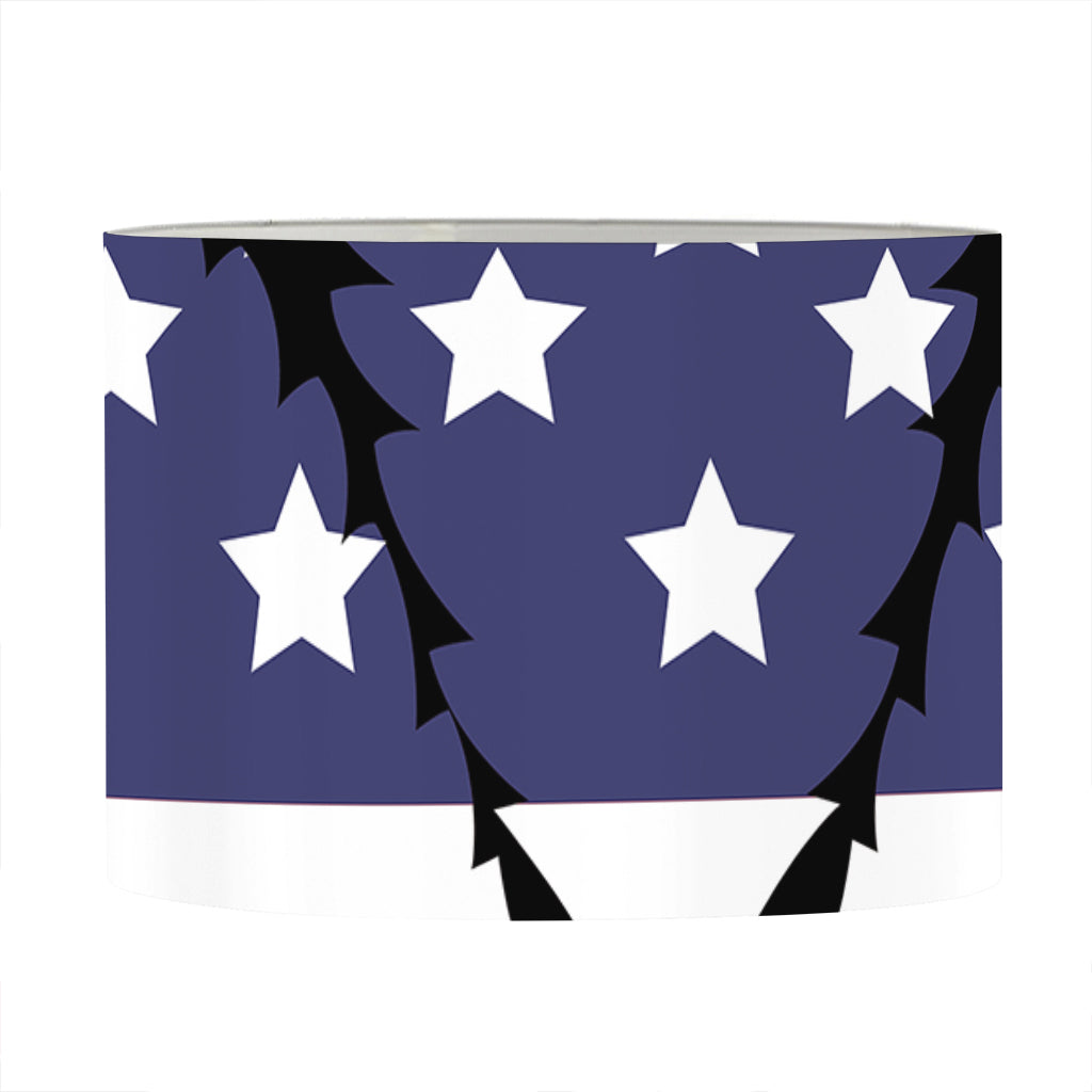 American Cannabis Leaf Flag Print Drum Lamp Shade