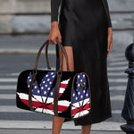 American Cannabis Leaf Flag Print Duffle Bag