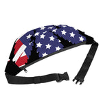 American Cannabis Leaf Flag Print Fanny Pack