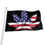 American Cannabis Leaf Flag Print Flag