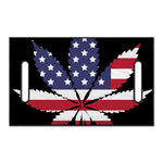 American Cannabis Leaf Flag Print Golf Cart Seat Cover