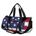 American Cannabis Leaf Flag Print Gym Bag