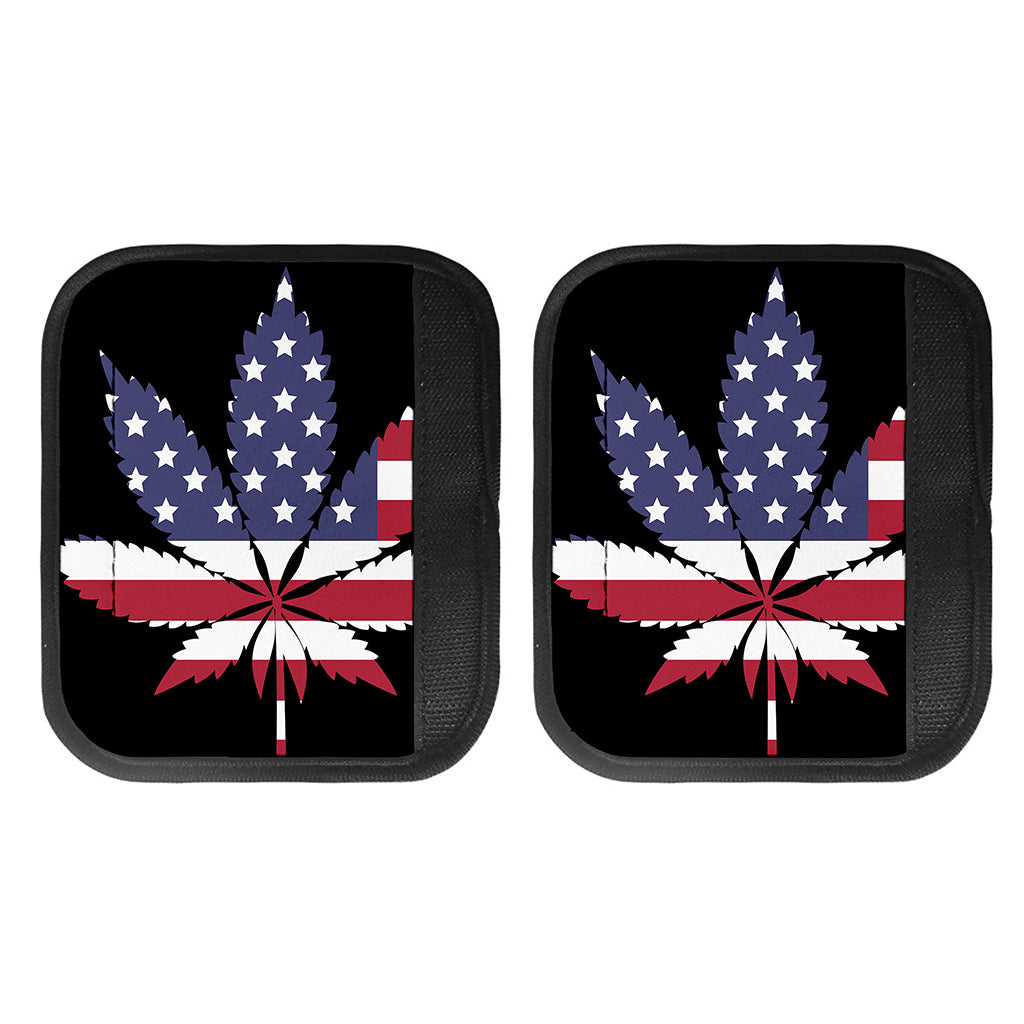 American Cannabis Leaf Flag Print Handle Covers