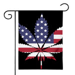 American Cannabis Leaf Flag Print House Flag