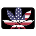 American Cannabis Leaf Flag Print Indoor Door Mat