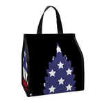 American Cannabis Leaf Flag Print Insulated Lunch Tote