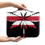American Cannabis Leaf Flag Print Leather Bible Cover