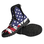 American Cannabis Leaf Flag Print Backpack