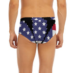 American Cannabis Leaf Flag Print Men's Briefs