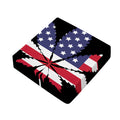 American Cannabis Leaf Flag Print Outdoor Seat Cushion Cover