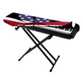 American Cannabis Leaf Flag Print Piano Keyboard Cover