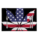 American Cannabis Leaf Flag Print Placemat