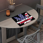 American Cannabis Leaf Flag Print Placemat