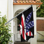 American Cannabis Leaf Flag Print Polyester Flag