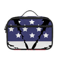 American Cannabis Leaf Flag Print Portable Lunch Bag