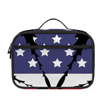 American Cannabis Leaf Flag Print Portable Lunch Bag