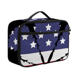 American Cannabis Leaf Flag Print Portable Lunch Bag