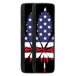 American Cannabis Leaf Flag Print Refrigerator Handle Covers