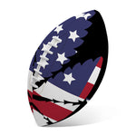 American Cannabis Leaf Flag Print Rugby Ball