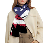 American Cannabis Leaf Flag Print Scarf