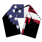 American Cannabis Leaf Flag Print Scarf