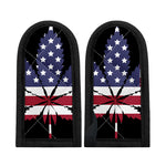 American Cannabis Leaf Flag Print Skillet Handle Cover