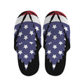 American Cannabis Leaf Flag Print Slippers