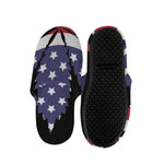 American Cannabis Leaf Flag Print Slippers