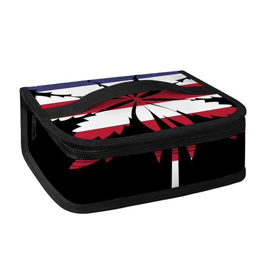 American Cannabis Leaf Flag Print Small Lunch Bag