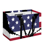 American Cannabis Leaf Flag Print Utility Tote Bag