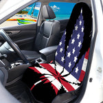 American Cannabis Leaf Flag Print Waterproof Car Seat Cover