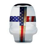 American Christian Cross Flag Print Baby Seat Cover