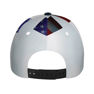 American Christian Cross Flag Print Baseball Cap