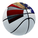 American Christian Cross Flag Print Basketball
