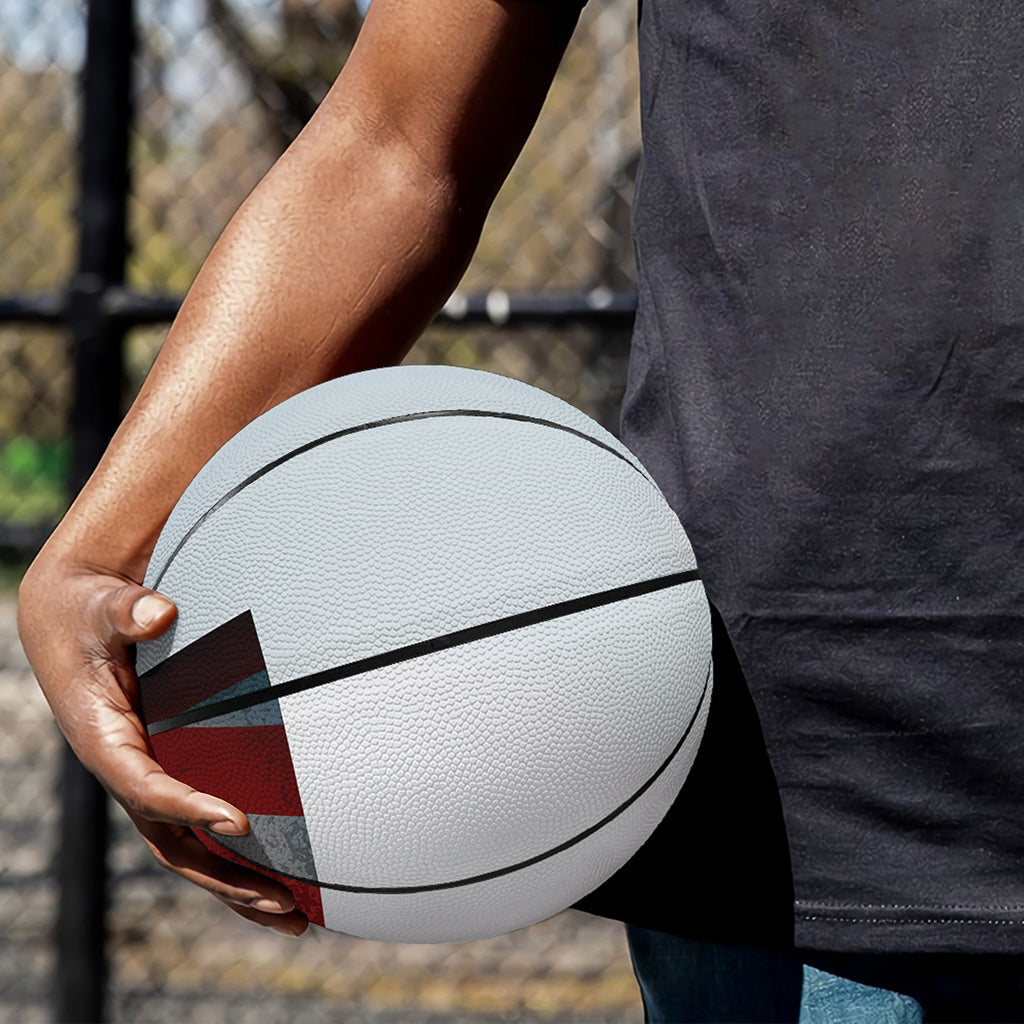 American Christian Cross Flag Print Basketball