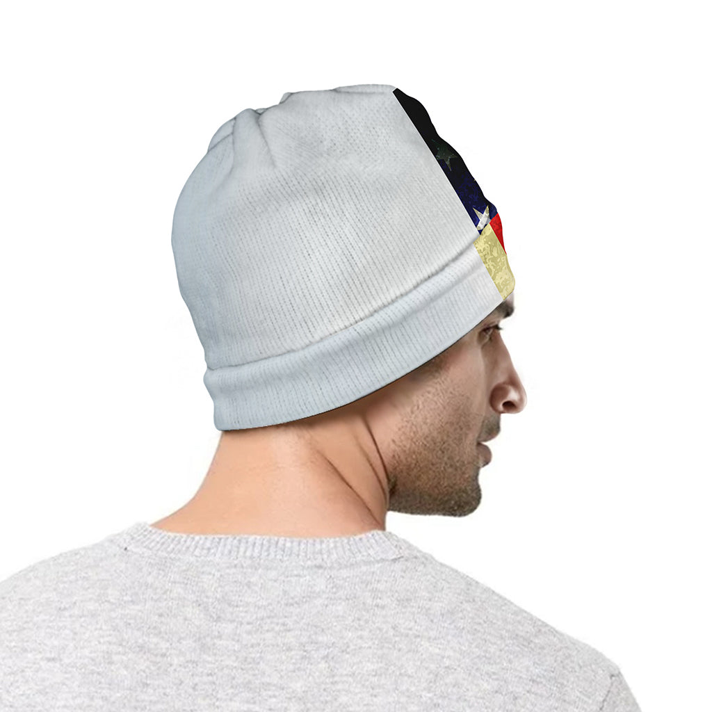 American Christian Cross Flag Print Beanie