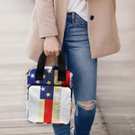 American Christian Cross Flag Print Bible Tote Bag