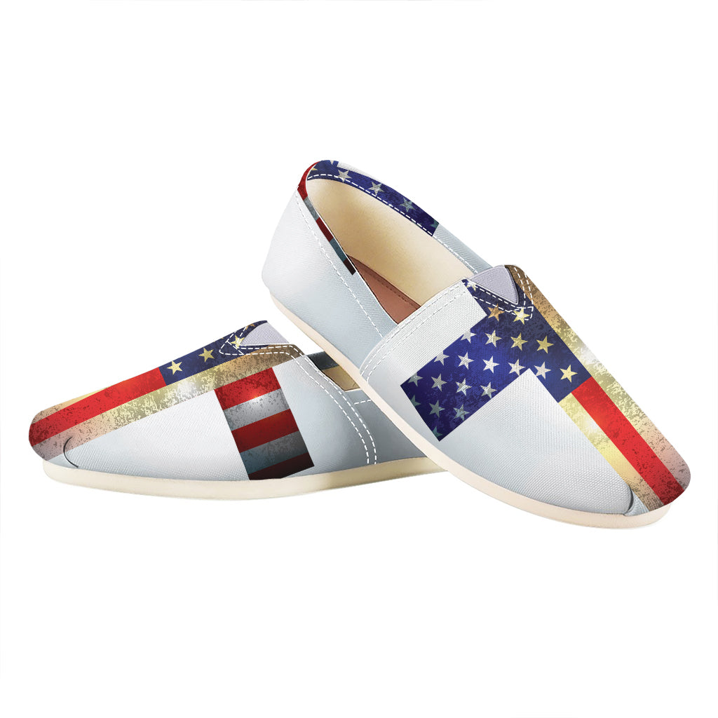 American Christian Cross Flag Print Casual Shoes