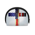 American Christian Cross Flag Print Coin Purse