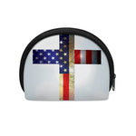 American Christian Cross Flag Print Coin Purse