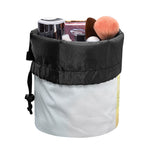 American Christian Cross Flag Print Drawstring Makeup Bag