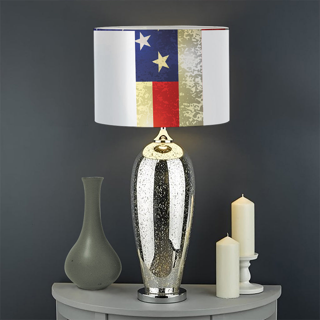 American Christian Cross Flag Print Drum Lamp Shade