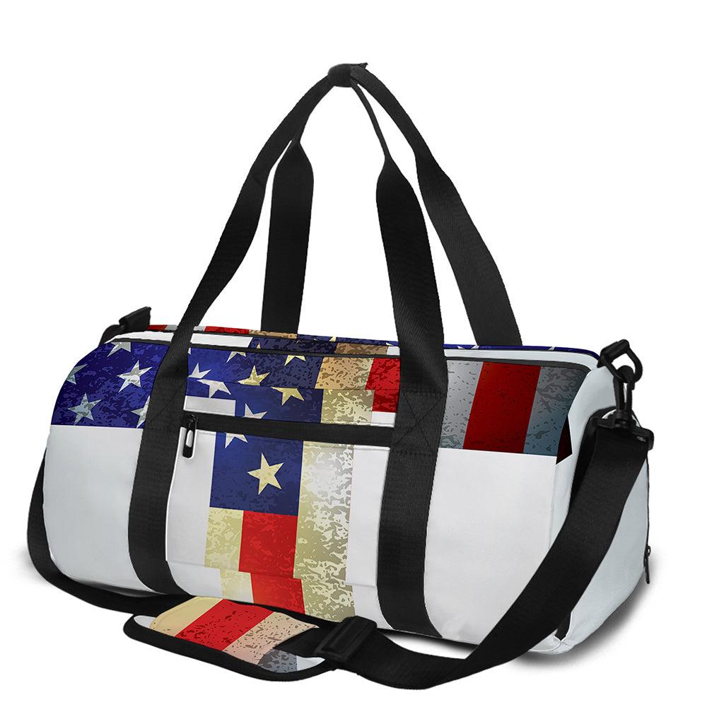 American Christian Cross Flag Print Gym Bag
